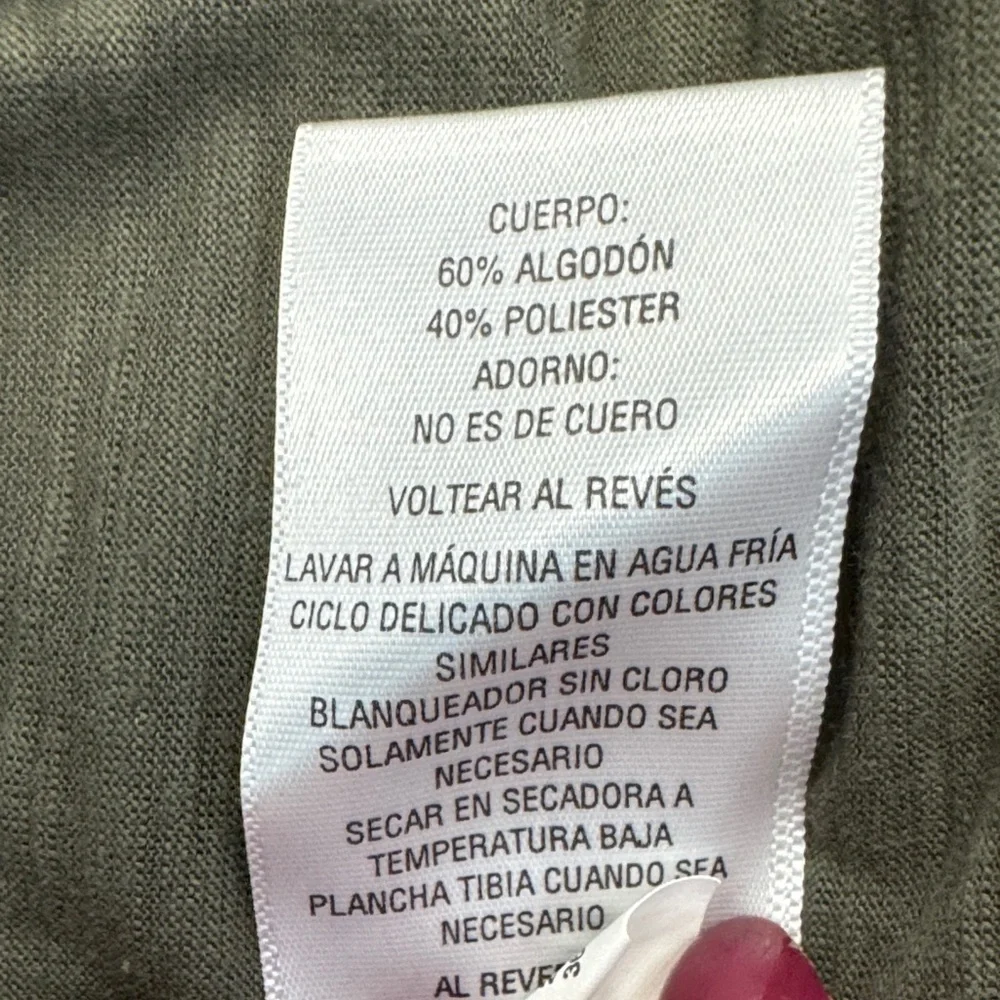 INC International Concepts Olive Short Sleeve Tee - Picture 10 of 10